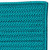 2.5' x 16' Aqua Blue All Purpose Handmade Reversible Rectangle Mudroom Area Throw Rug Runner - IMAGE 2