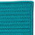2' x 16' Aqua Blue All Purpose Handmade Reversible Rectangle Mudroom Area Throw Rug Runner - IMAGE 2