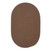 2' x 3' Medium Brown Solid Handcrafted Outdoor Reversible Area Throw Rug - IMAGE 1