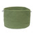 20" Sage Green Round Handmade Braided Toy Basket - IMAGE 1