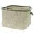 18" Cobblestone Gray Farmhouse-Style Square Braided Storage Basket - IMAGE 1
