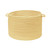 24" Yellow Handcrafted Round Braided Basket - IMAGE 1