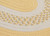 12' Yellow And White Round Handmade Braided Area Throw Rug - IMAGE 2