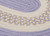 10' x 13' Purple Oval Handmade Braided Area Throw Rug - IMAGE 2