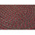 4' Red and Brown Handmade Braided Round Area Throw Rug - IMAGE 2