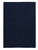 8' x 10' Navy Blue Rectangular Area Throw Rug - IMAGE 1