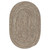 2' x 9' Storm Gray All Purpose Handcrafted Reversible Oval Outdoor Area Throw Rug Runner - IMAGE 1