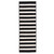 2.5' x 7' Black and White Striped Handcrafted Outdoor Reversible Area Throw Rug Runner - IMAGE 1