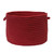 18" Sangria Red Handmade Braided Basket - IMAGE 1
