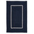 5' x 7' Navy Blue and White Rectangular Handmade Braided Area Throw Rug - IMAGE 1