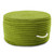 20” Green Handmade Round Pouf Ottoman - IMAGE 1