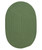 5' x 7' Moss Green Reversible Oval Braided Area Throw Rug - IMAGE 1