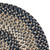 7' x 9' Navy Blue All Purpose Handmade Reversible Oval Mudroom Area Throw Rug - IMAGE 1