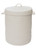 24" White Handmade Braided Hamper With Lid - IMAGE 1