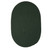 5' x 7' Pine Green Oval Handmade Braided Area Rug - IMAGE 1