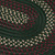 7' x 9' Hunter Green Oval Modern Braided Area Throw Rug - IMAGE 2