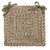 15" Beige and Brown Handmade Braided Chair Pad - IMAGE 1