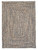 9' Lake Blue Square Handmade Braided Area Throw Rug - IMAGE 1