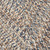 4' Lake Blue Square Handmade Braided Area Throw Rug - IMAGE 2