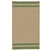 9' x 12' Beige And Green Striped Rectangular Area Throw Rug - IMAGE 1