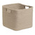 12" Natural Tan Industrial Rectangular Storage Basket - IMAGE 1