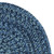 5' x 5' Blue All Purpose Handcrafted Reversible Round Area Throw Rug - IMAGE 2