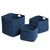 14" Navy Blue Industrial Rectangular Storage Basket - IMAGE 2