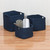 14" Navy Blue Industrial Rectangular Storage Basket - IMAGE 3
