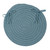 15" Jasmine Blue Handmade Braided ` Chair Pad - IMAGE 1