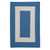 4' Blue and White Braided Reversible Square Area Throw Rug - IMAGE 1