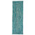 2' x 8' Blue and White Handmade Rectangular Braided Runner Rug - IMAGE 1