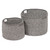 20" Slate Gray Modern Round Storage Basket - IMAGE 2