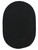 3' x 5' Black Modern Casual Braided Rug - IMAGE 1