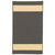 12' x 15' Grey Yellow Rectangular Striped Braided Throw Rug - IMAGE 1