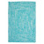 12' x 15' Aqua Blue and White Rectangular Braided Area Throw Rug - IMAGE 1