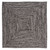 8' Black and White Square Braided Area Rug - IMAGE 1