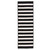 2' x 10' Black and White Striped Handcrafted Rectangular Outdoor Reversible Area Throw Rug Runner - IMAGE 1