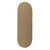 2' x 8' Brown Braided Oval Area Throw Rug Runner - IMAGE 1