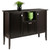 33.50” Dark Brown Buffet Cabinet Sideboard - IMAGE 5