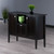 33.50” Dark Brown Buffet Cabinet Sideboard