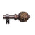 51.25" Brown Solid Contemporary Window Curtain Rod - IMAGE 1