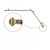 Corner Window Curtain Rod with Mounting Hardware - 348" - Antique Brass - IMAGE 1