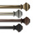 Corner Window Curtain Rod with Mounting Hardware - 348" - Antique Brass - IMAGE 2