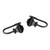 Set of 2 Black Contemporary Maryland Curtain Holdback Hooks 8.25" - IMAGE 1