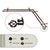 176" Brown Contemporary Double Corner Window Curtain Rod - IMAGE 2