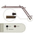105.5" Brown Contemporary Corner Window Double Curtain Rod - IMAGE 2