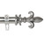 93" Gray Solid Contemporary Window Curtain Rod - IMAGE 1