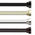 86.25" Gold Solid Contemporary Double Curtain Rod - IMAGE 2