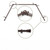 Basic Adjustable Bay Window Curtain Rod - 144" - Brown - IMAGE 1
