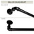 84" Black Contemporary Pipe Blackout Curtain Rod - IMAGE 1